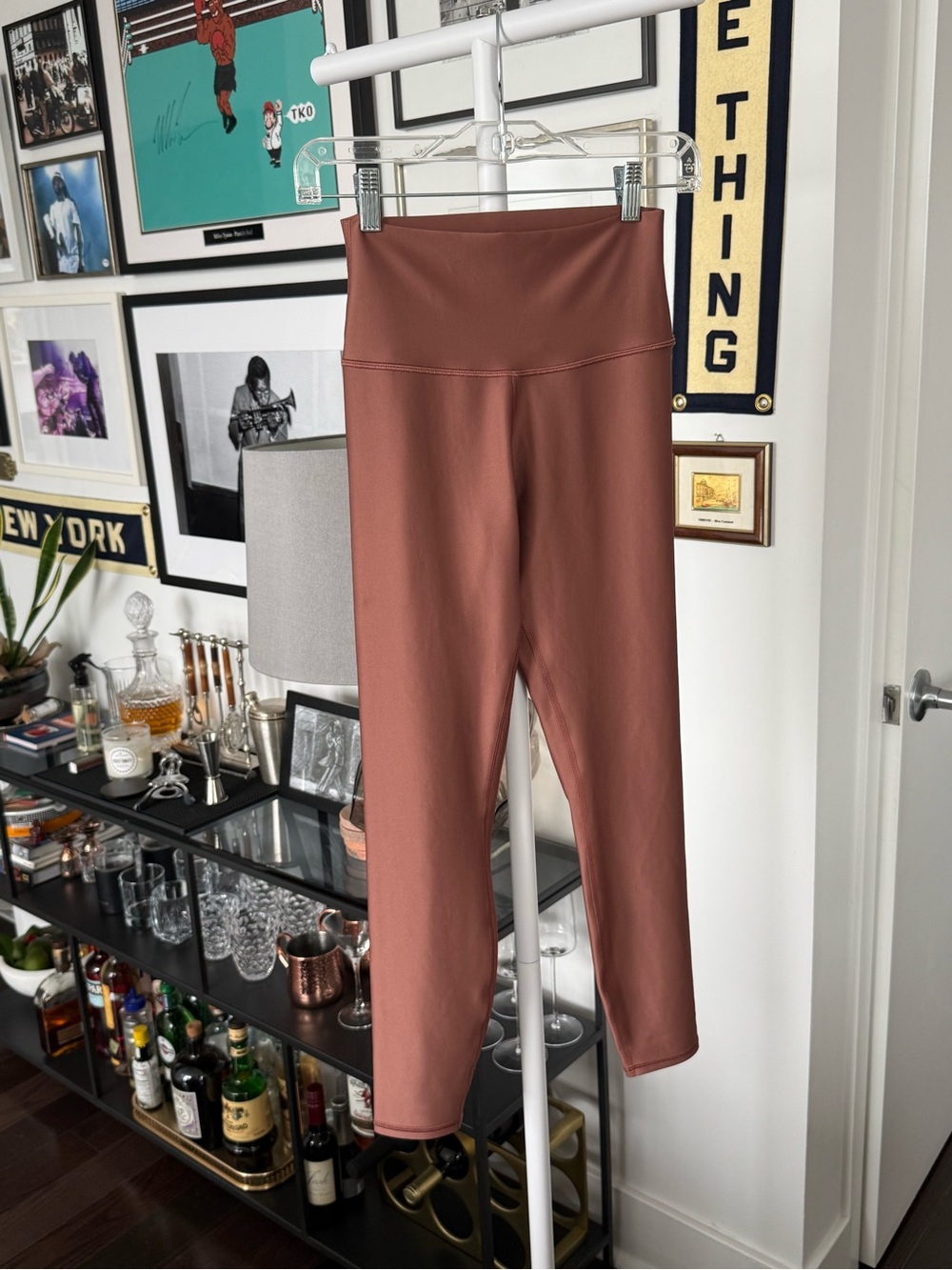 ALO Yoga High-Waist Leggings in Terracotta